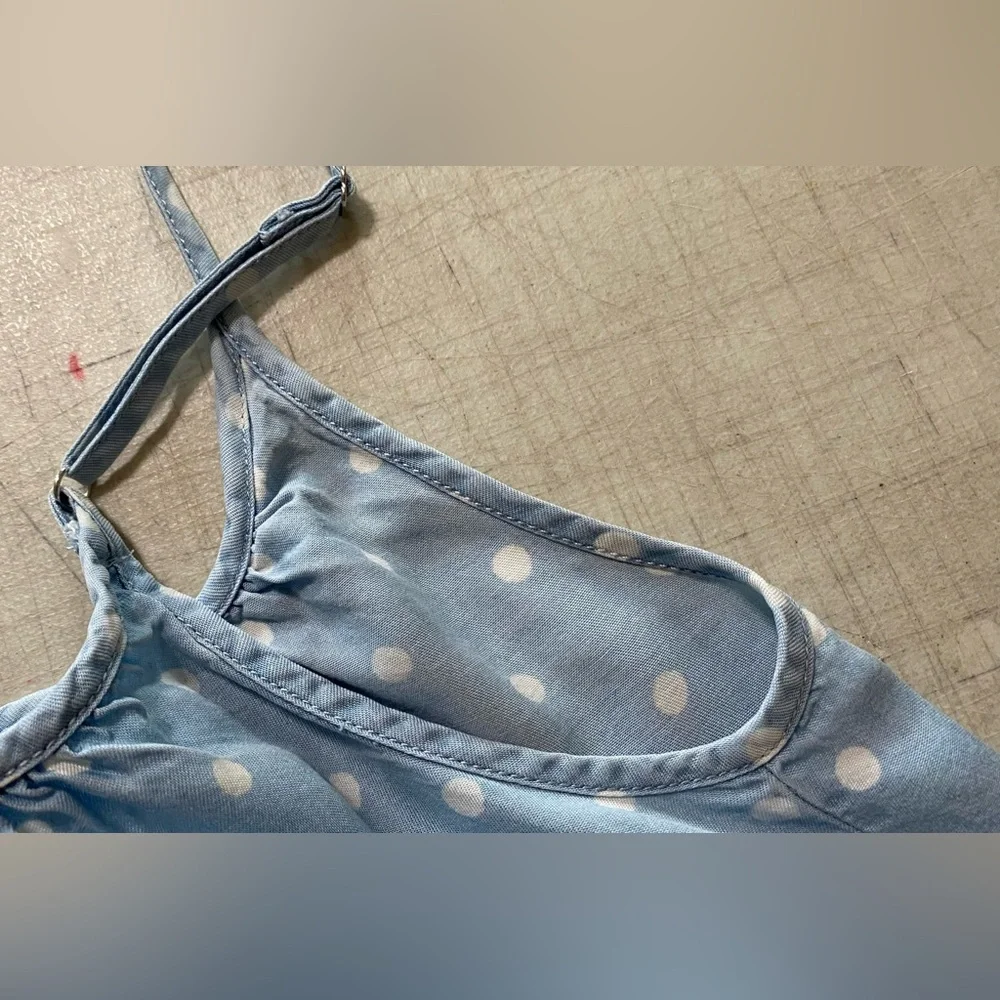 Velvet Heart Blue Polka Dot Women's Top - Picture 8 of 9